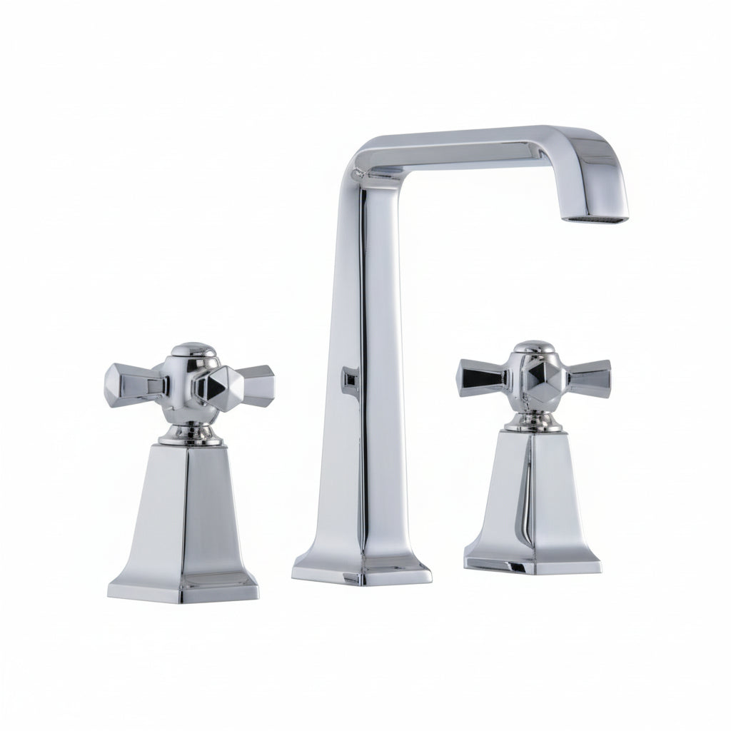 Signorini Diamond rubinetto lavabo 3 fori senza scarico 90183400 - Cromo