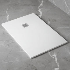 Samo StoneF piatto doccia in mineralmarmo 120x80cm - Bianco liscio