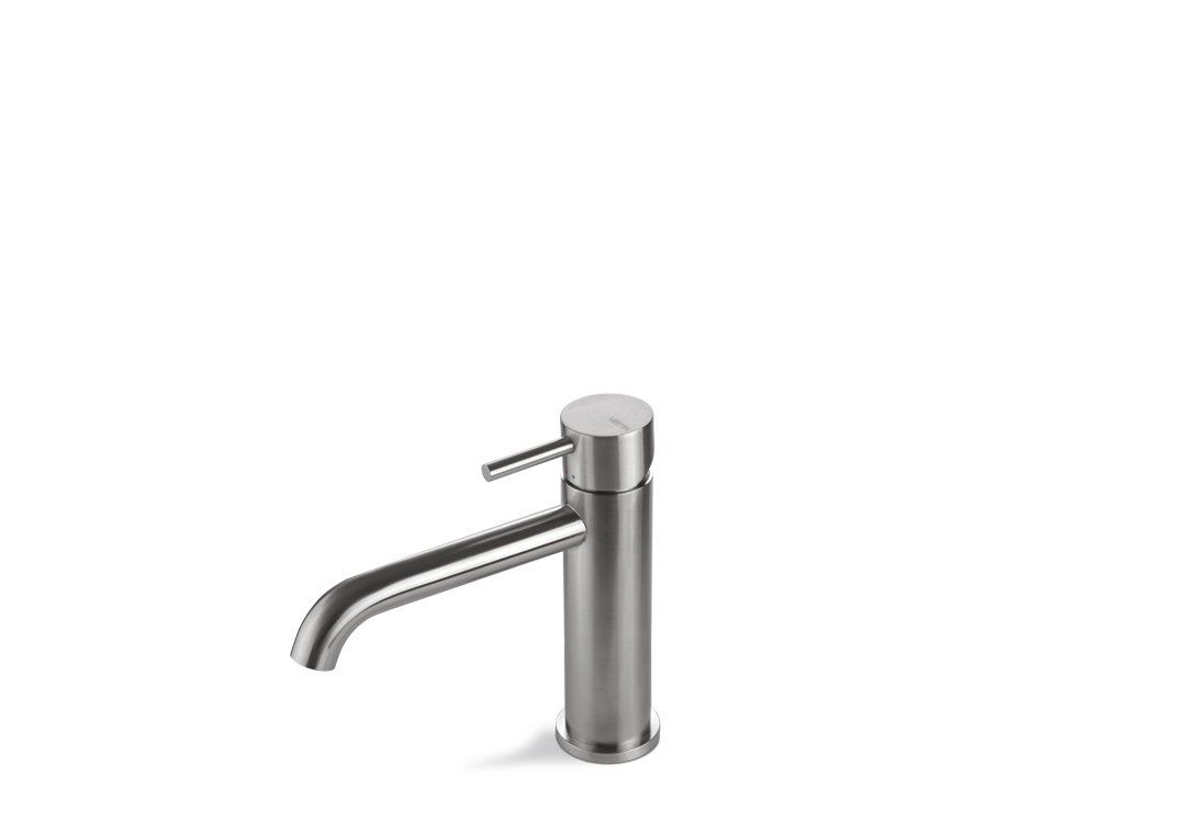 VEMA 17011-Miscelatore monocomando per lavabo senza scarico. Flessibili di alimentazione F3/8”.