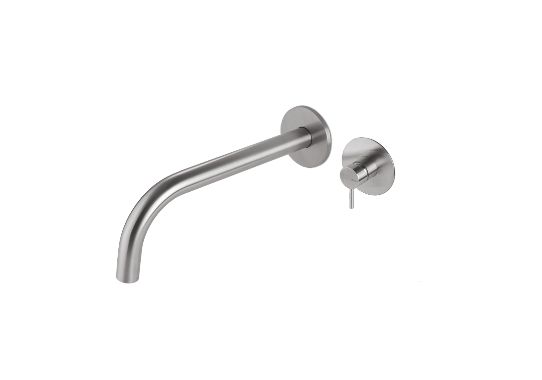 VEMA 17050 - Wall-mounted single-lever mixer tap for washbasin, without waste, with LL 210 mm spout and without connection fittings.