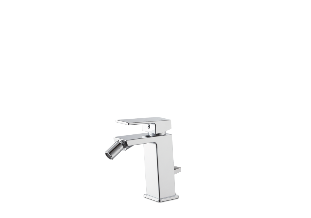 VEMA 25070-Miscelatore monocomando per bidet con scarico da 1”1/4. Flessibili di alimentazione F 3/8-”.