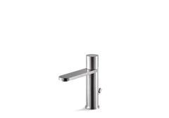 VEMA VENY STEEL V29010-Single-lever basin mixer with 1”1/4 waste. F3/8” supply hoses.