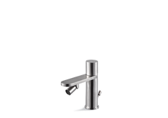 VEMA VENY STEEL V29070-Miscelatore monocomando per bidet con scarico da 1”1/4. Flessibili di alimentazione F3/8”.