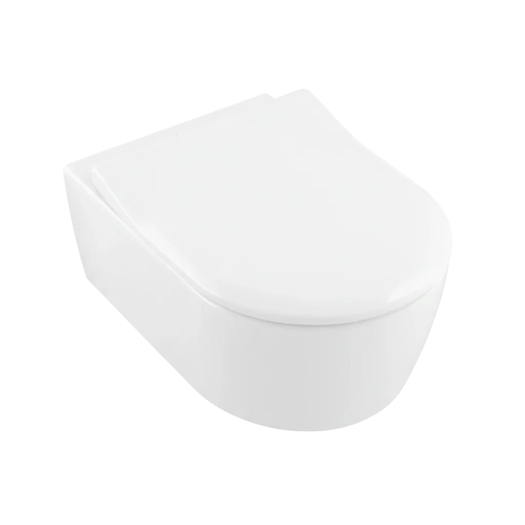 Villeroy Avento wc sospeso senza brida con copriwater soft-close 5656RS01 - bianco alpin