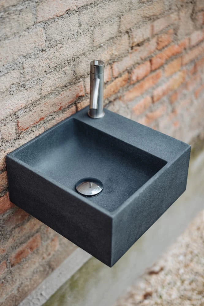Agape Handwash lavabo sospeso monoforo con vano porta oggetti ACER09951R