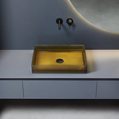 Antonio Lupi Nabatei lavabo da appoggio rettangolare NBTR54C