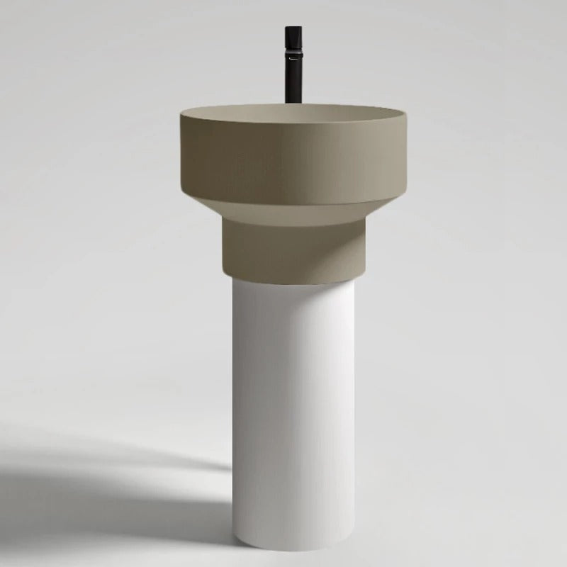 Antonio Lupi Borghi round sink on column