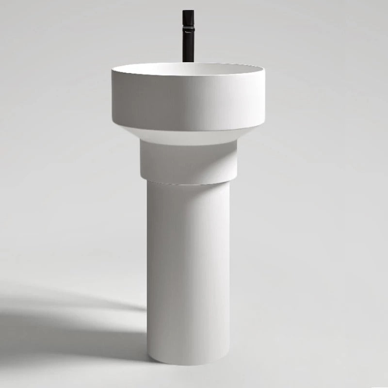 Antonio Lupi Borghi round sink on column