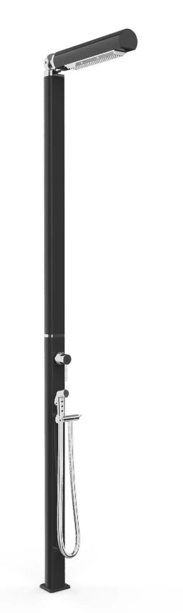 Arkema Design Quick doccia da esterno con doccetta ardesia Q145-7015-QL