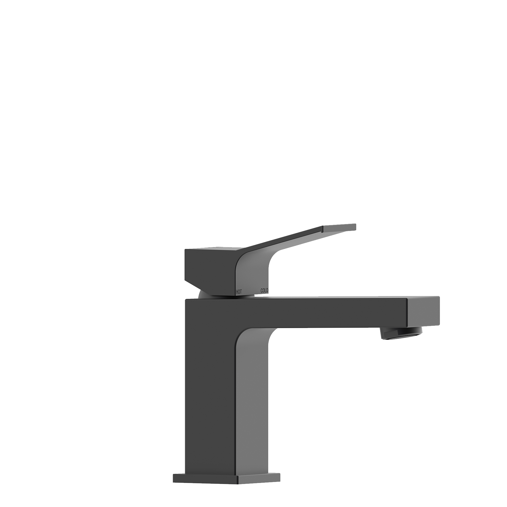 Bossini Aki rubinetto lavabo con piletta click clack Nero Opaco Z00707.073