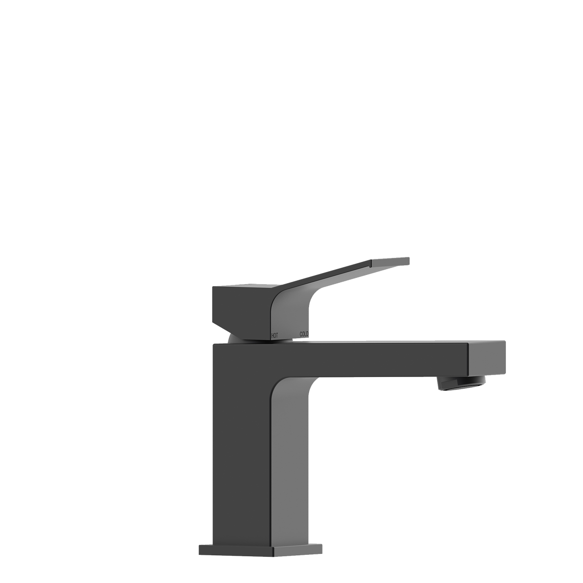 Bossini Aki rubinetto lavabo con piletta click clack Nero Opaco Z00707.073