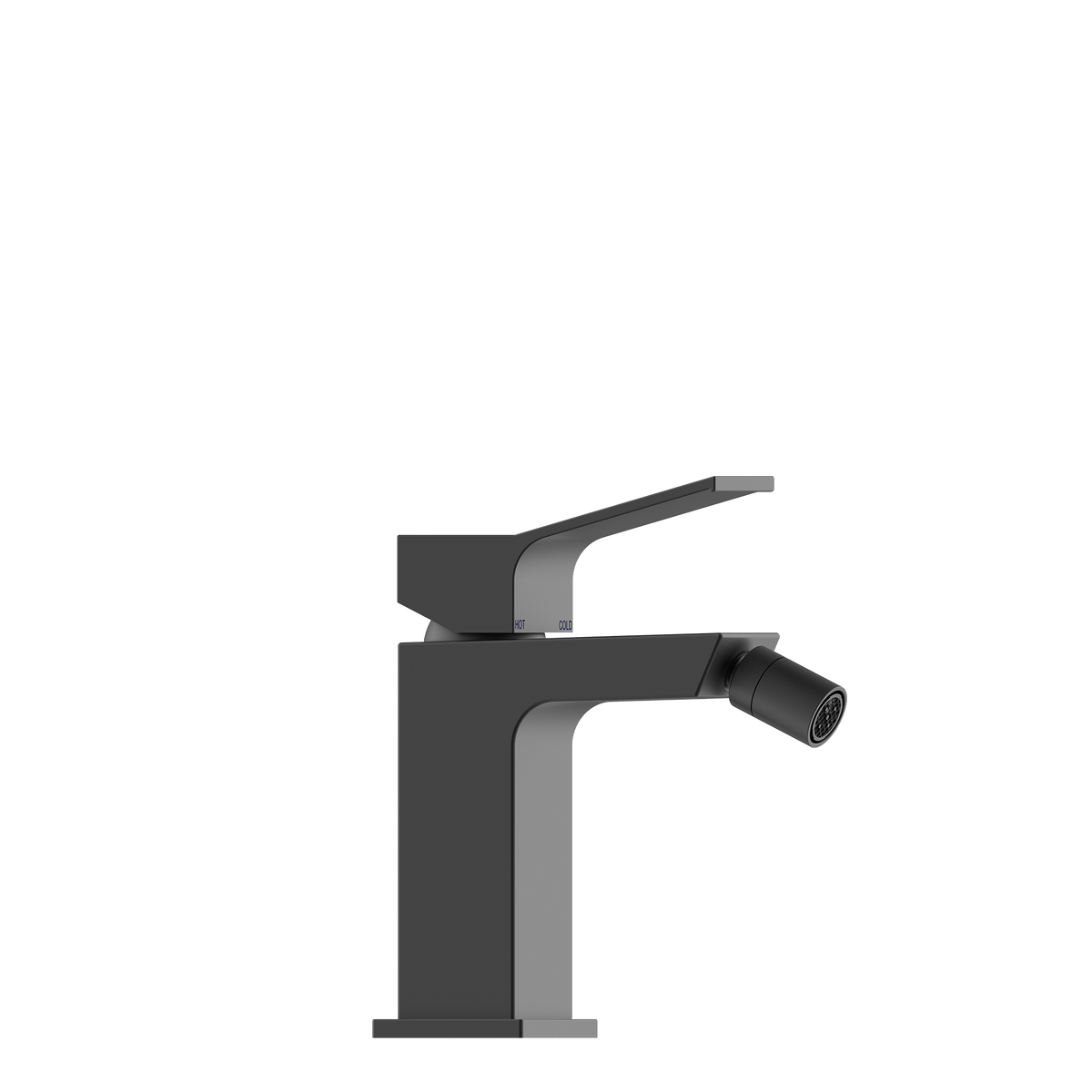 Bossini Aki rubinetto bidet con piletta click clack Nero Opaco Z00708.073