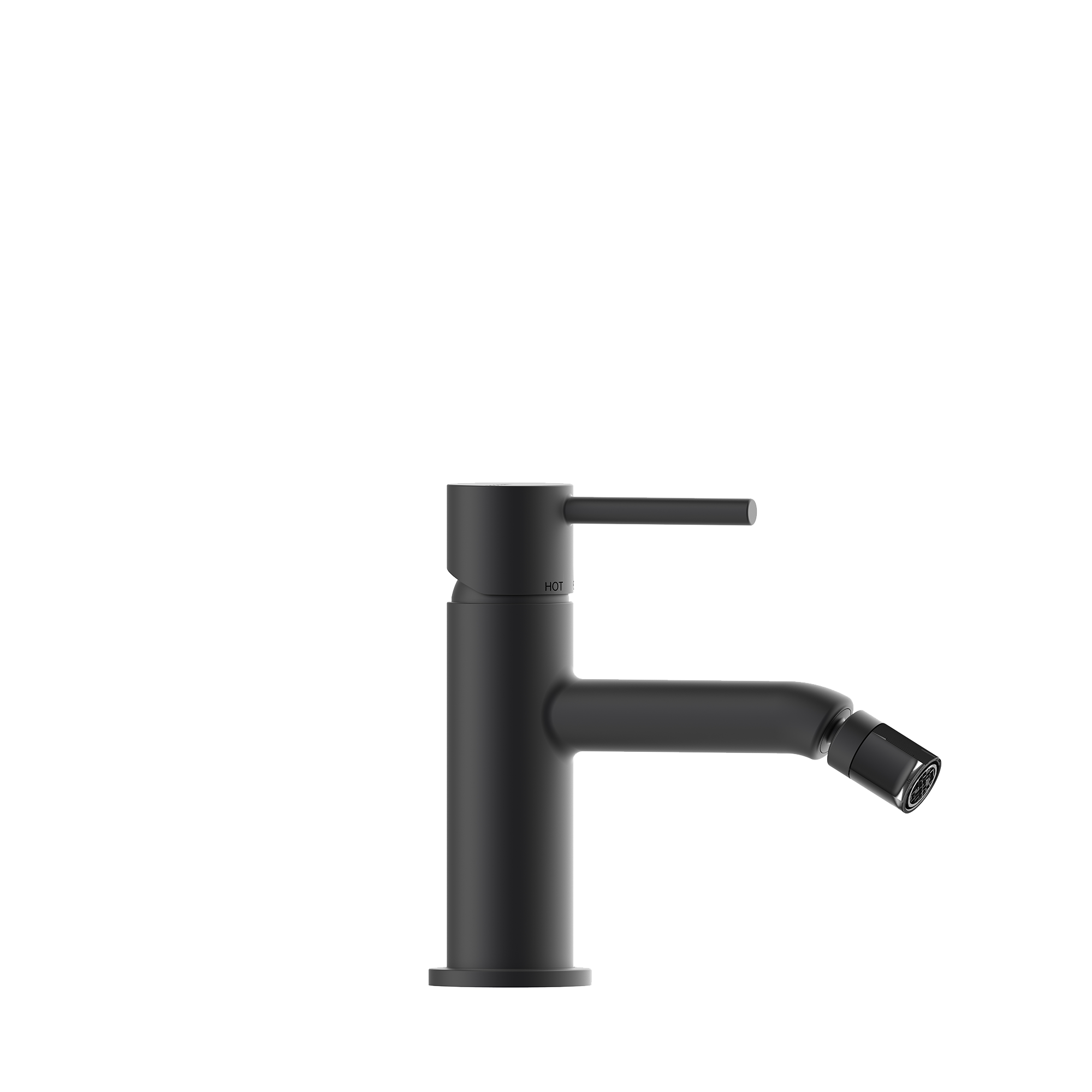 Bossini Teo rubinetto bidet con piletta click clack Nero Opaco Z00702.073