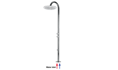 Bossini Tetis colonna doccia da esterno con soffione 30cm e lavapiedi L00389