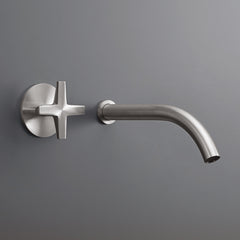 Cea Design Cross rubinetto lavabo progressivo a parete bocca 220mm CRX09 + PTR03