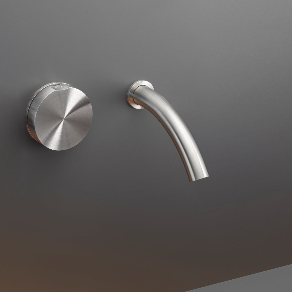 Cea Design Giotto rubinetto lavabo progressivo a parete bocca 125mm GIO18 + PTR03