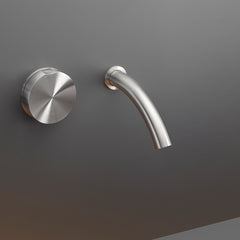 Cea Design Giotto rubinetto lavabo progressivo a parete bocca 125mm GIO18 + PTR03