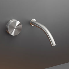 Cea Design Giotto rubinetto lavabo progressivo a parete bocca 170mm GIO19 + PTR03