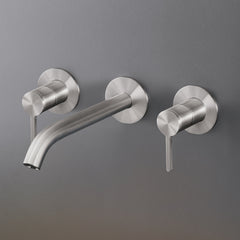 Cea Design Innovo rubinetto lavabo a parete 3 fori con canna 215mm INV32 + UCS10