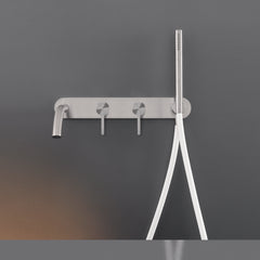 Cea Design Innovo rubinetto vasca da bagno doppio con bocca di erogazione e doccetta INV54 + UCS13