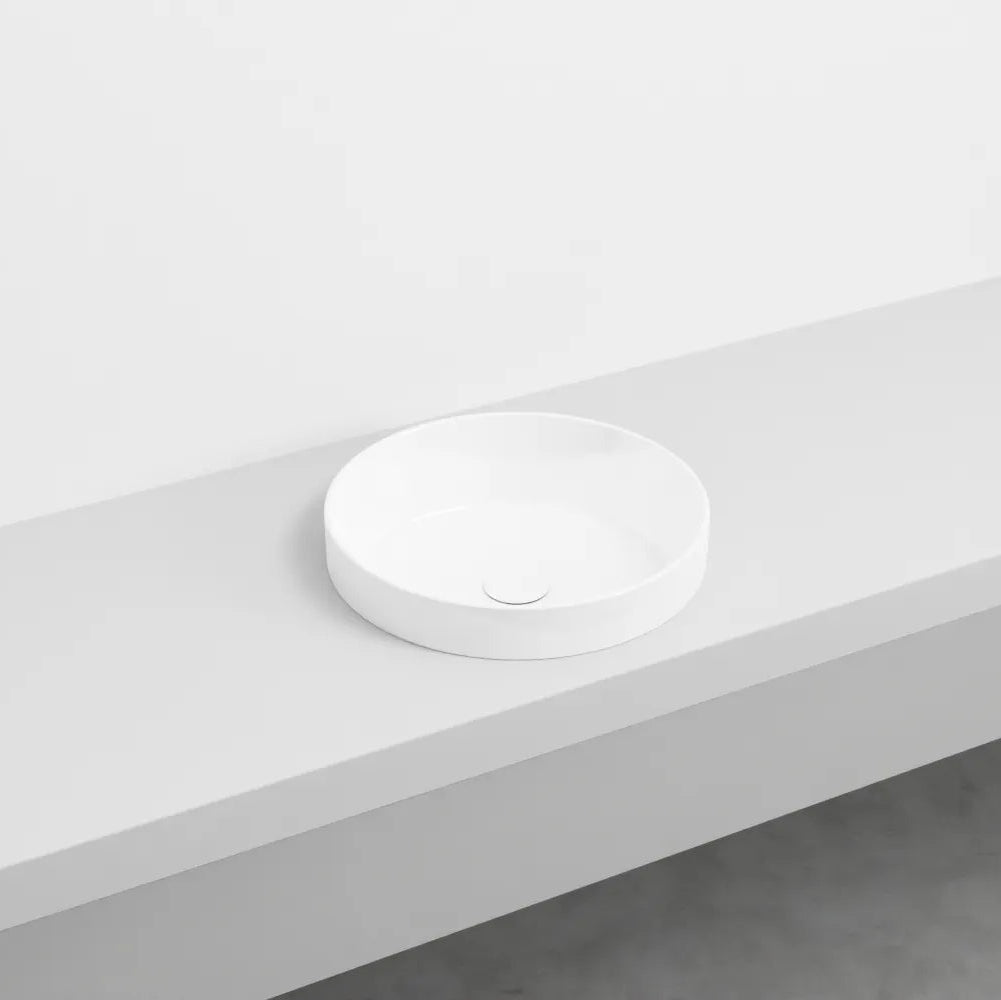 Cielo Enjoy lavabo semincasso tondo EJLASITB bianco lucido