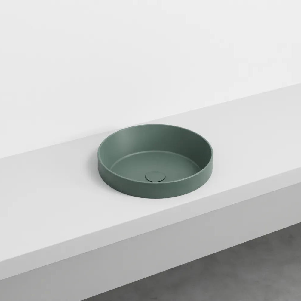 Cielo Enjoy lavabo semincasso tondo EJLASITMU muschio