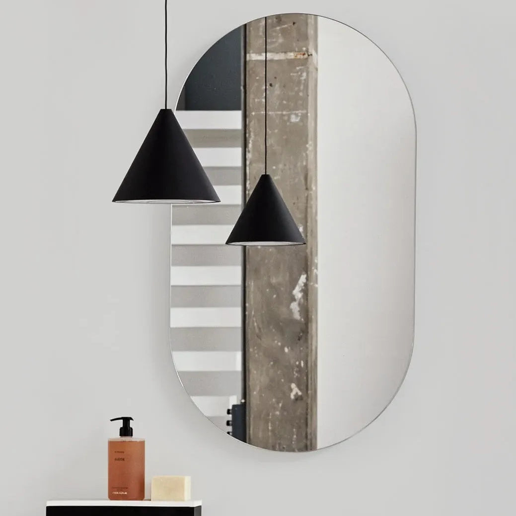 Cielo Oval Mirror specchio bagno CASPO ambientato