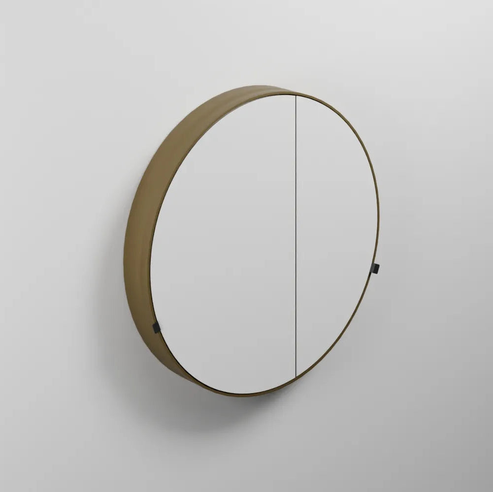 Cielo Round Box specchio contenitore CASPCT-bz bronzo spazzolato