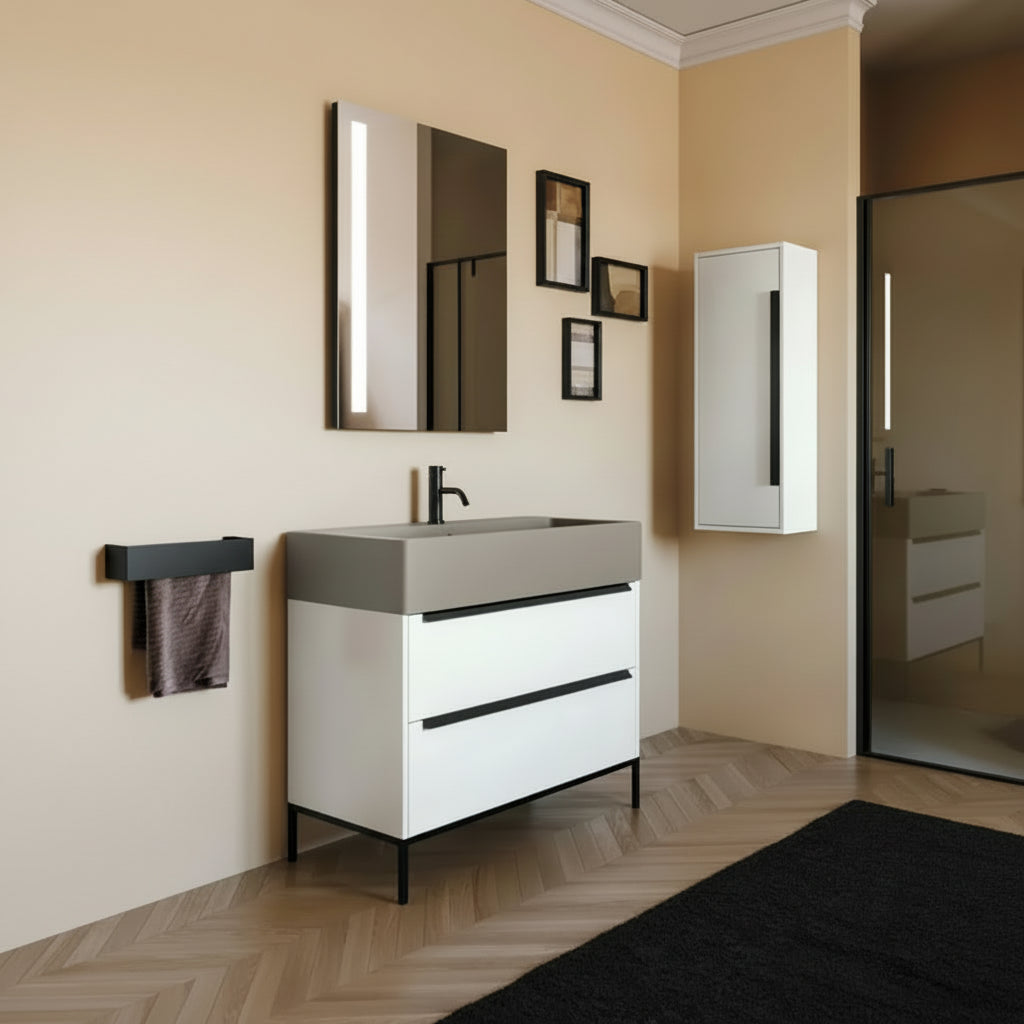 Colavene Camaleo mobile lavabo 100x46x88cm con specchio a led