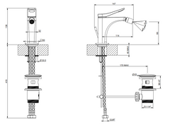 Vema Timea V16070 Mitigeur de bidet chromé