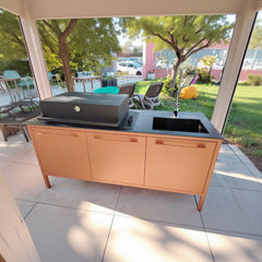 Fantin Frame cucina outdoor con bbq Fogher EXPO