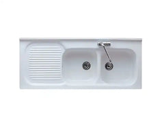 Galassia Urban Florence lavello cucina due vasche con gocciolatoio a sx 5005