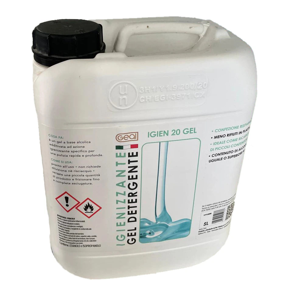 Geal gel igienizzante mani Igien 20 5L