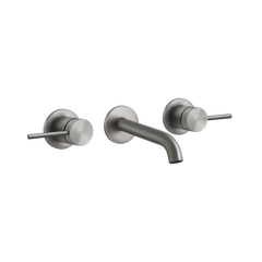 Gessi 316 Intreccio rubinetto lavabo a parete 3 fori 54194