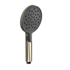Gessi Anello shower head 2-function anti-limescale with wheel selector and black insert 47350