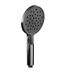 Gessi Anello shower head 2-function anti-limescale with wheel selector and black insert 47350