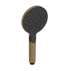 Gessi Anello shower head 2-function anti-limescale with wheel selector and black insert 47350