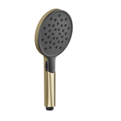 Gessi Anello shower head 2-function anti-limescale with wheel selector and black insert 47350
