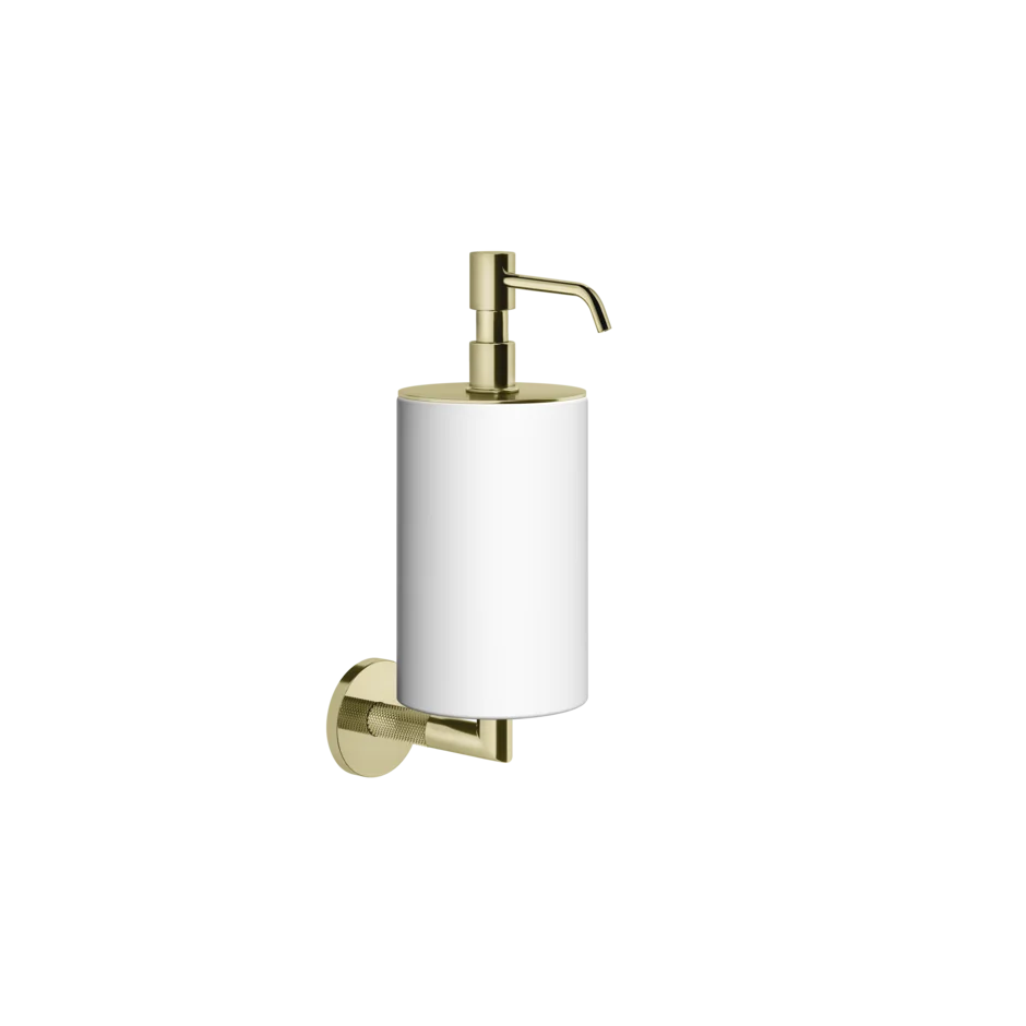 Gessi Anello distributeur de savon en pierre frittée blanche 63713