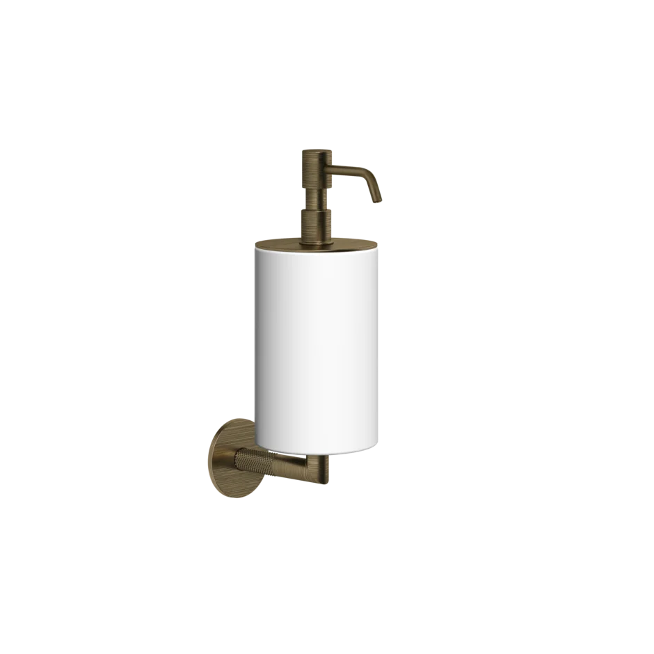 Gessi Anello distributeur de savon en pierre frittée blanche 63713