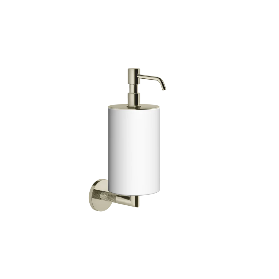 Gessi Anello distributeur de savon en pierre frittée blanche 63713