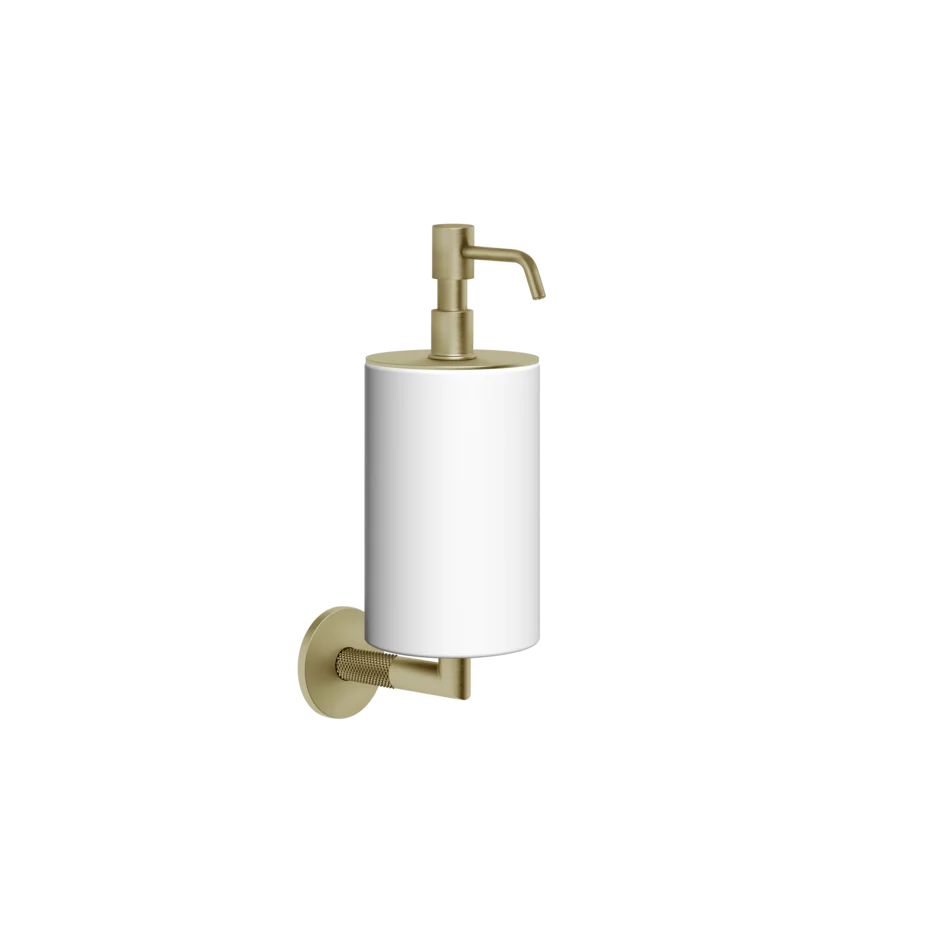 Gessi Anello distributeur de savon en pierre frittée blanche 63713