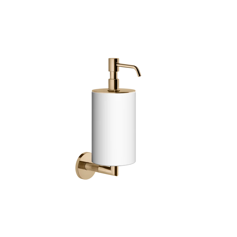 Gessi Anello distributeur de savon en pierre frittée blanche 63713