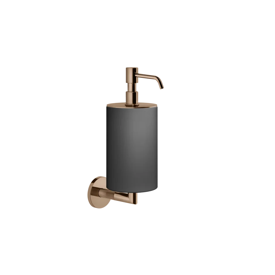 Gessi Anello soap dispenser in black sintered stone 63714