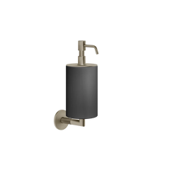 Gessi Anello soap dispenser in black sintered stone 63714