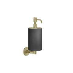 Gessi Anello soap dispenser in black sintered stone 63714