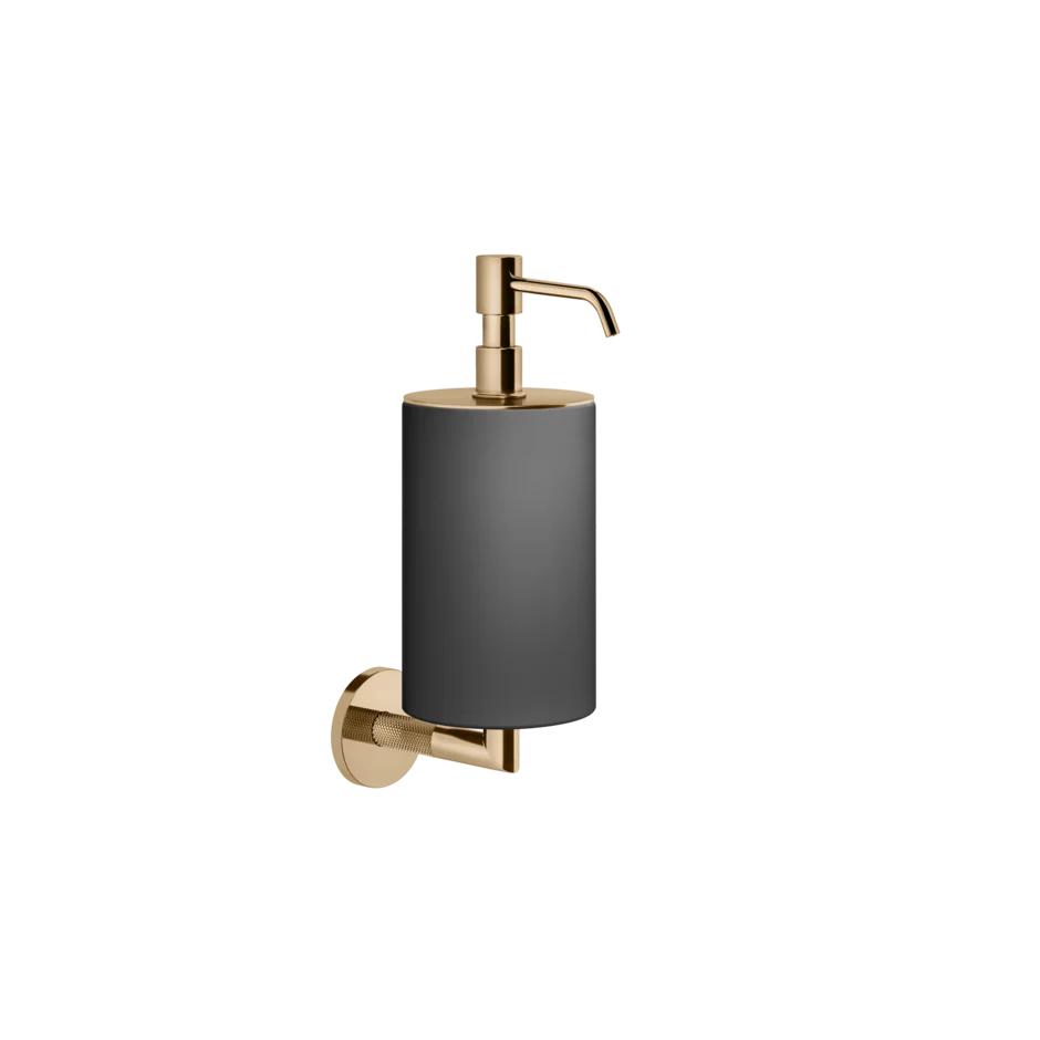 Gessi Anello soap dispenser in black sintered stone 63714