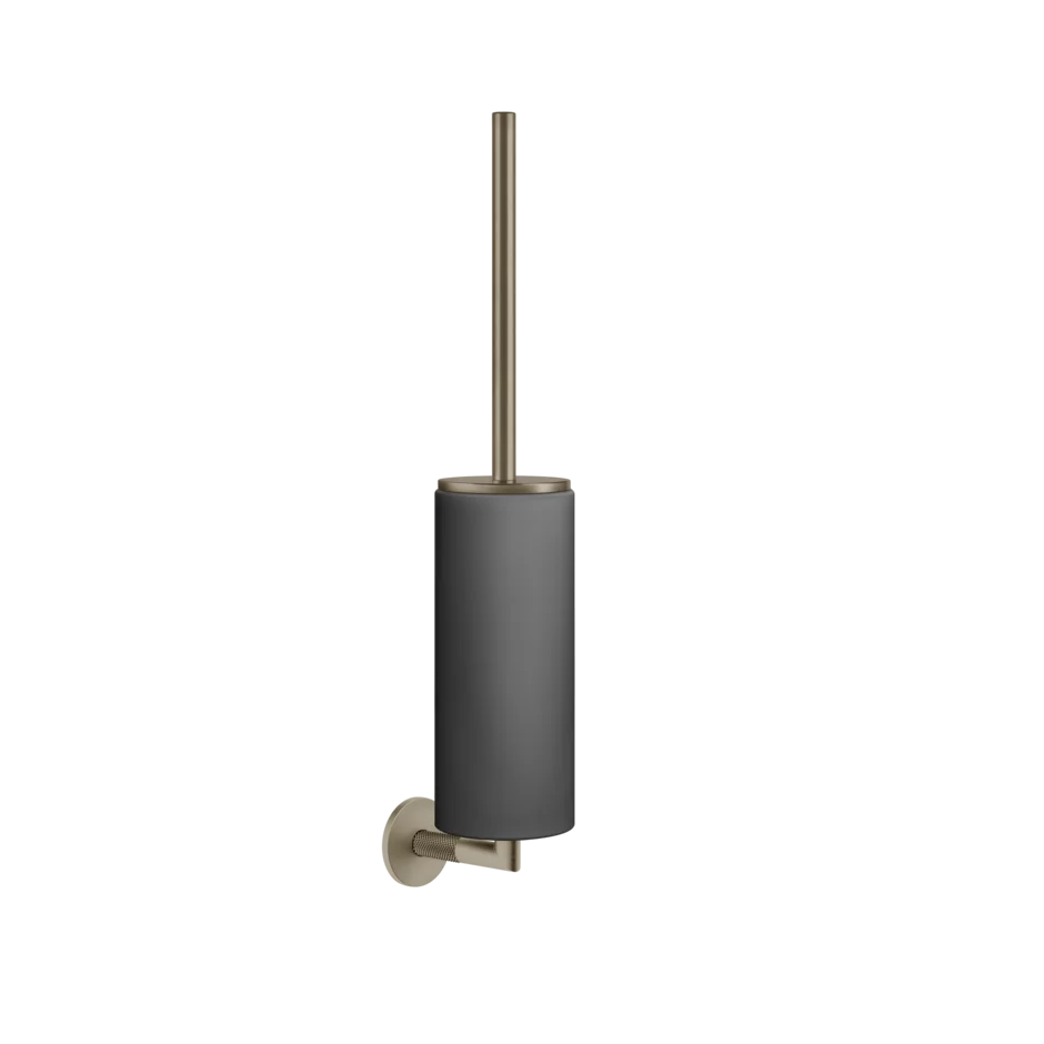 Gessi Anello porte-brosse de toilette en pierre frittée noire 63720