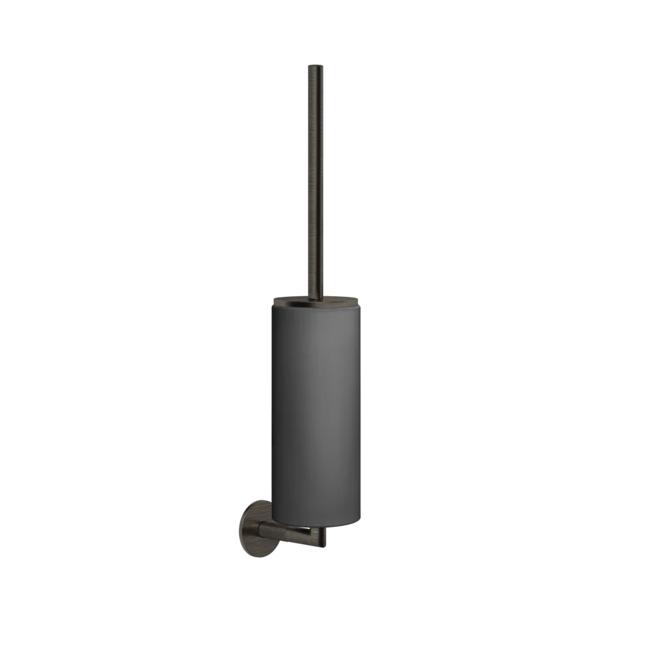Gessi Anello porte-brosse de toilette en pierre frittée noire 63720