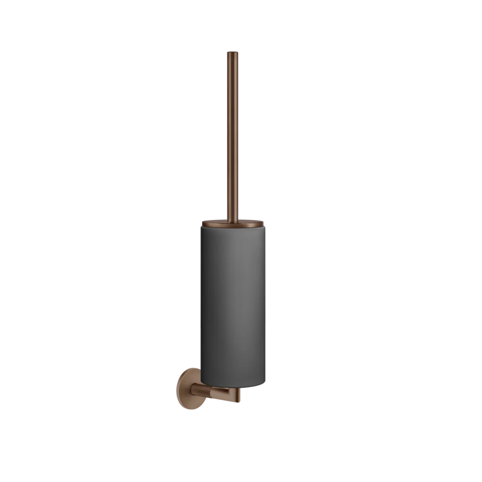Gessi Anello porte-brosse de toilette en pierre frittée noire 63720